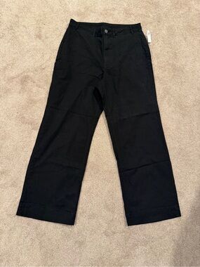 Old Navy Wide Leg Pants Size 14 Tall Black NWT